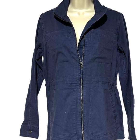 Gap women’s jacket lightweight size large blue color zip up nwt - Picture 7 of 11